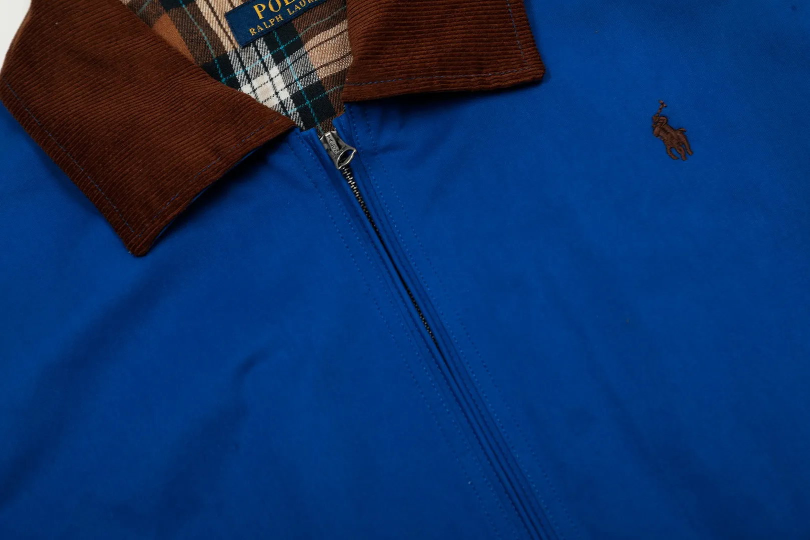 P340 Top quality" Style number: 8099# [Ralph Lauren corduroy color-blocked lapel American retro jacket] ✅Ralph Lauren American retro classic contrasting color corduroy lapel jacket ✅Pure cotton washed fabric Fabric texture version YYDS~ ✅Fashionable and casual commuting travel Simple style is classic ✅Simple and easy to wear ootd must-have versatile style Size: S-XL Color: Navy blue, matcha light green, Klein blue, retro gray green
